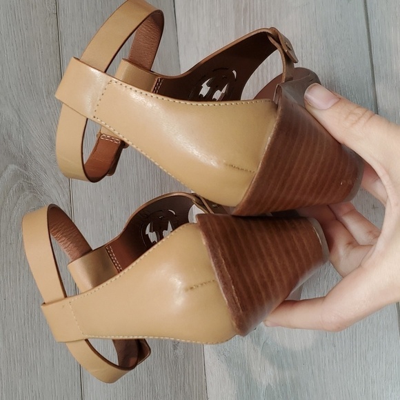 Tory Burch Womens "Like New" Zoey Ankle Leather Wedge Sandals shoes sz 9M - Picture 8 of 11